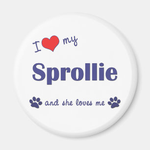 I Liebe mein Sprollie (weiblicher Hund) Magnet