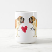 I Liebe mein St. Bernard Kaffeetasse (Mittel)