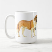 I Liebe mein St. Bernard Kaffeetasse (Links)