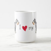 I Liebe mein StandardSchnauzer Kaffeetasse (Mittel)