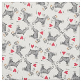 I Liebe mein StandardSchnauzer Stoff (Muster)
