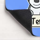 I Liebe mein Stier-Terrier Mousepad (Ecke)