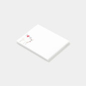 I Liebe mein Stier-Terrier Post-it Klebezettel (angewinkelt)