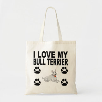I Liebe mein Stier-Terrier Tragetasche
