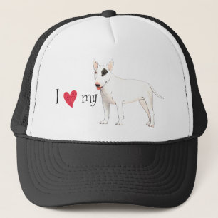I Liebe mein Stier-Terrier Truckerkappe
