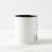I Liebe mein Stier-Terrier Zweifarbige Tasse (Mittel)
