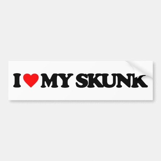 I LIEBE MEIN STINKTIER AUTOAUFKLEBER (Vorne)