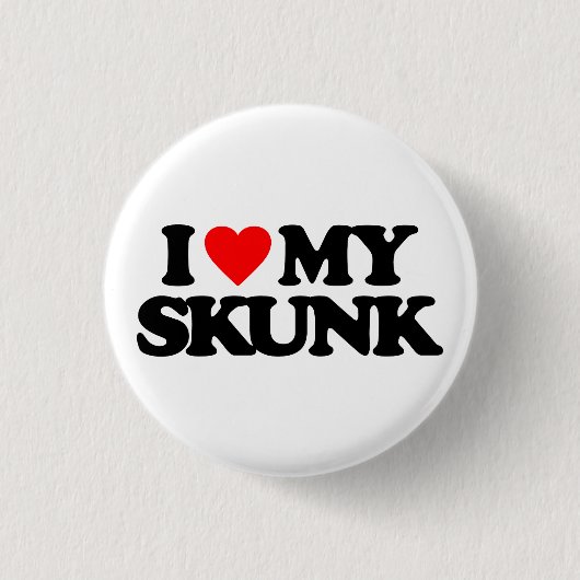 I LIEBE MEIN STINKTIER BUTTON (Vorderseite)