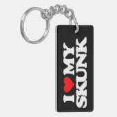 I LIEBE MEIN STINKTIER SCHLÜSSELANHÄNGER (Vorderseite links)