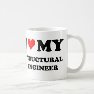 I Liebe mein struktureller Ingenieur Kaffeetasse