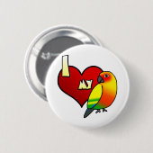 I Liebe mein Sun Conure Button (Vorne & Hinten)