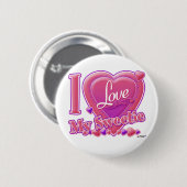 I Liebe Mein Sweetice rosa/lila - Herz Button (Vorne & Hinten)