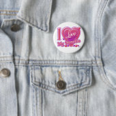 I Liebe Mein Sweetice rosa/lila - Herz Button (Beispiel)