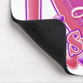 I Liebe Mein Sweetice rosa/lila - Herz Mousepad (Ecke)