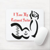 I Liebe mein Tattoed Seemann Mousepad (Mit Mouse)