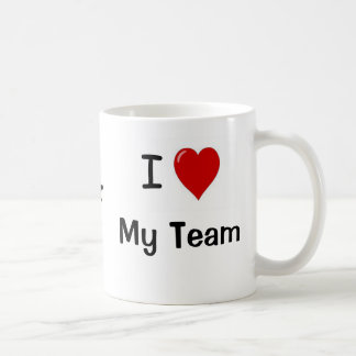I Liebe mein Team und mein Team-Herz ich! Kaffeetasse