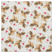 I Liebe mein tibetanischer Spaniel Stoff (Muster)