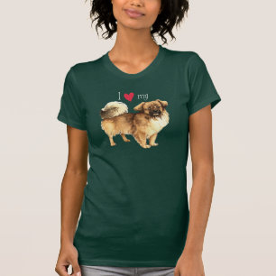 I Liebe mein tibetanischer Spaniel T-Shirt