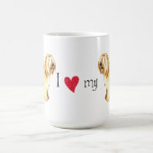 I Liebe mein tibetanischer Terrier Kaffeetasse (Mittel)
