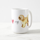 I Liebe mein tibetanischer Terrier Kaffeetasse (VorderseiteRechts)