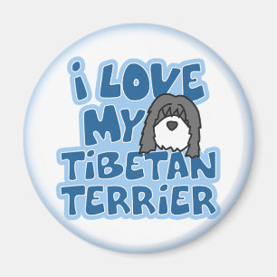 I Liebe mein tibetanischer Terrier-Magnet Magnet
