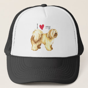 I Liebe mein tibetanischer Terrier Truckerkappe