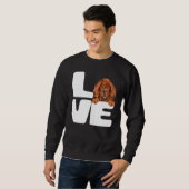 I Liebe Mein tibetischer Mastiff Hund Sweatshirt (Vorne ganz)