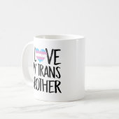 I Liebe mein Transport-Bruder Kaffeetasse (Vorderseite Links)
