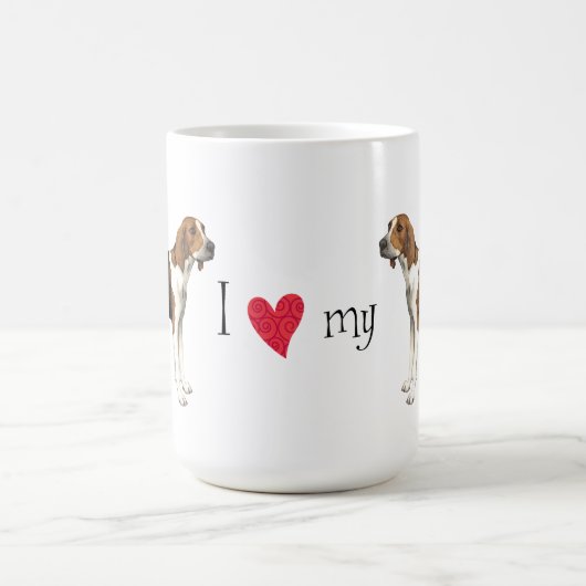 I Liebe mein Treeing Wanderer Kaffeetasse (Mittel)