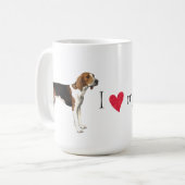 I Liebe mein Treeing Wanderer Kaffeetasse (Vorderseite Links)