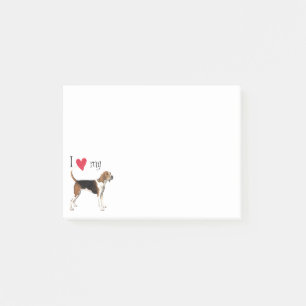 I Liebe mein Treeing Wanderer Post-it Klebezettel