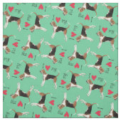 I Liebe mein Treeing Wanderer Stoff (Muster)