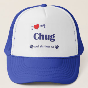 I Liebe mein Tuckern (weiblicher Hund) Truckerkappe
