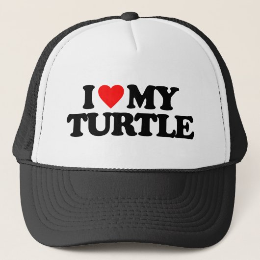 I LIEBE MEIN TURTLE TRUCKERKAPPE (Vorderseite)