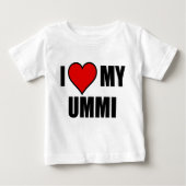I LIEBE MEIN UMMI BABY T-SHIRT (Vorderseite)