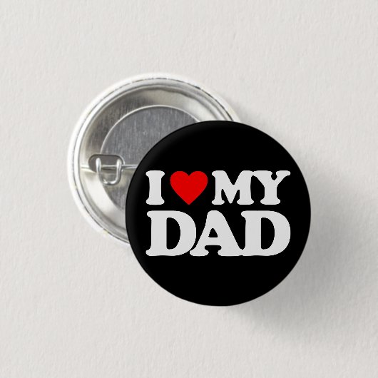 I LIEBE MEIN VATER BUTTON (Vorne & Hinten)