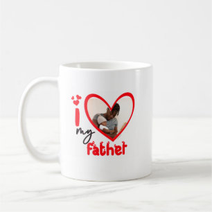 I Liebe Mein Vater Foto Geschenk Klassische Tasse, Kaffeetasse