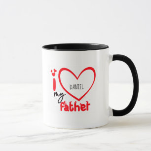 I Liebe Mein Vater Foto Geschenk Klassische Tasse, Tasse