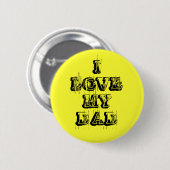 I LIEBE MEIN VATER Knopf Button (Vorne & Hinten)