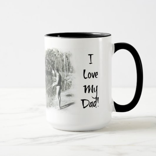 I Liebe mein Vater! Tasse (Rechts)