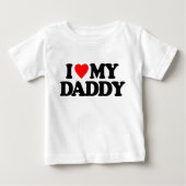 I LIEBE MEIN VATI BABY T-SHIRT (Vorderseite)