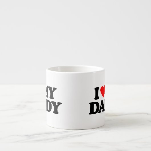 I LIEBE MEIN VATI ESPRESSOTASSE (Vorderseite)