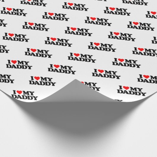 I LIEBE MEIN VATI GESCHENKPAPIER (Ecke)