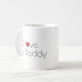 I Liebe mein Vati Kaffeetasse (Vorderseite Links)