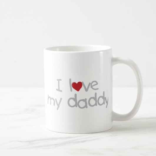 I Liebe mein Vati Kaffeetasse (Rechts)