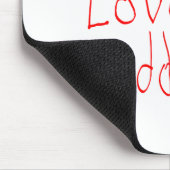 I Liebe mein Vati! Mousepad (Ecke)