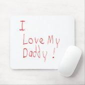 I Liebe mein Vati! Mousepad (Mit Mouse)