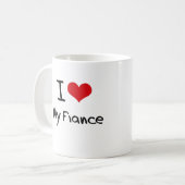 I Liebe mein Verlobte Kaffeetasse (Vorderseite Links)