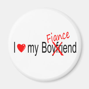 I Liebe mein Verlobte Magnet