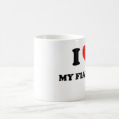 I Liebe mein Verlobtes Kaffeetasse (Mittel)